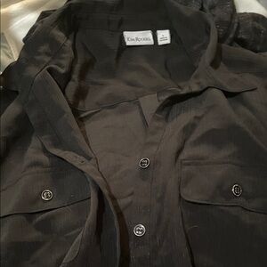 Kim Rogers Charcoal Button-Down Shirt